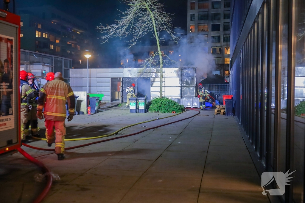 Brand in bijgebouw van Gerrit Rietveld Academie