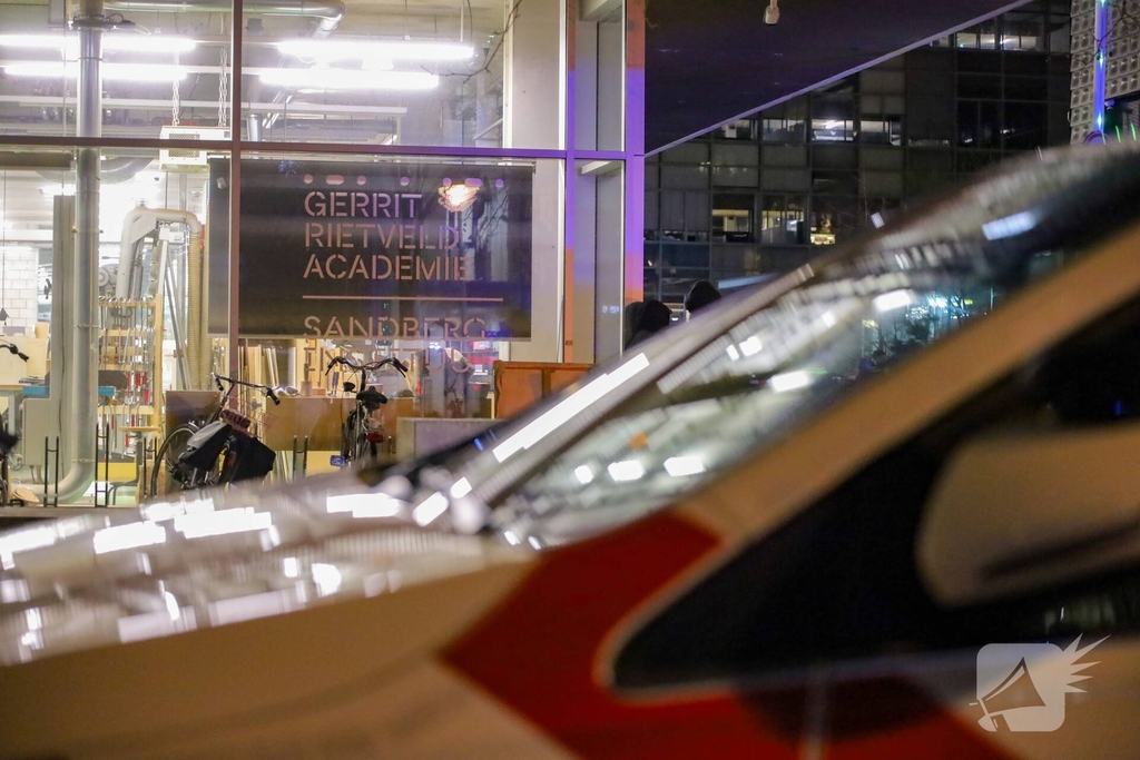 Brand in bijgebouw van Gerrit Rietveld Academie