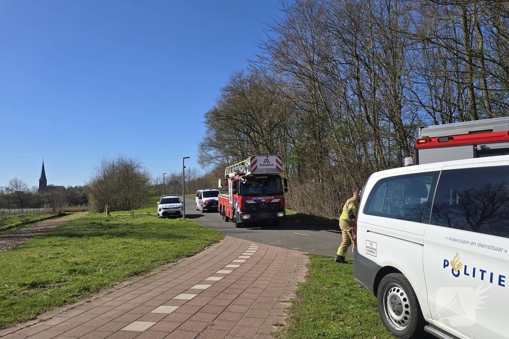 Scootmobiel te water bij incident