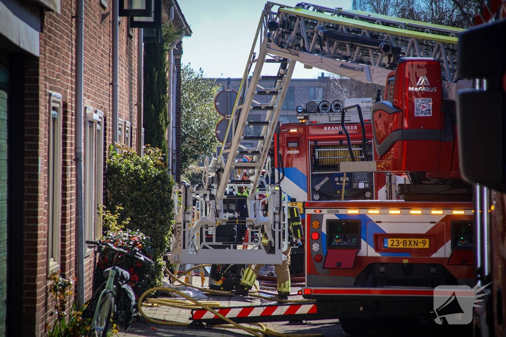 Woningbrand veroorzaakt gaslek en ontruiming