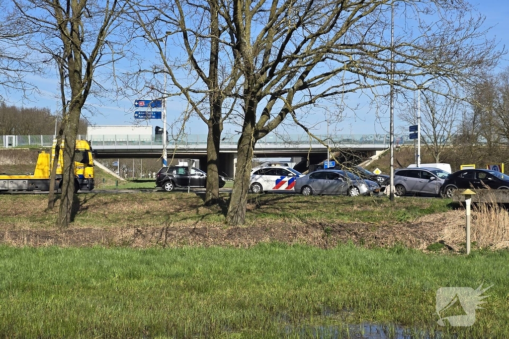 Voertuigen afgesleept na ongeval
