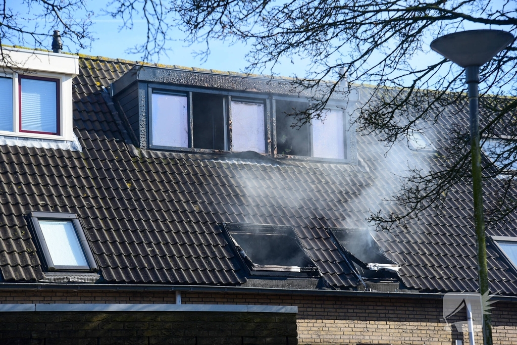 Brand op zolder eist leven van kat