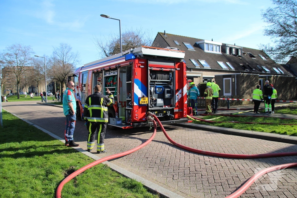 Brand op zolder eist leven van kat