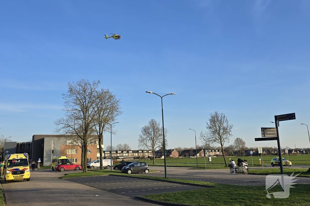 Traumahelikopter ingezet voor incident