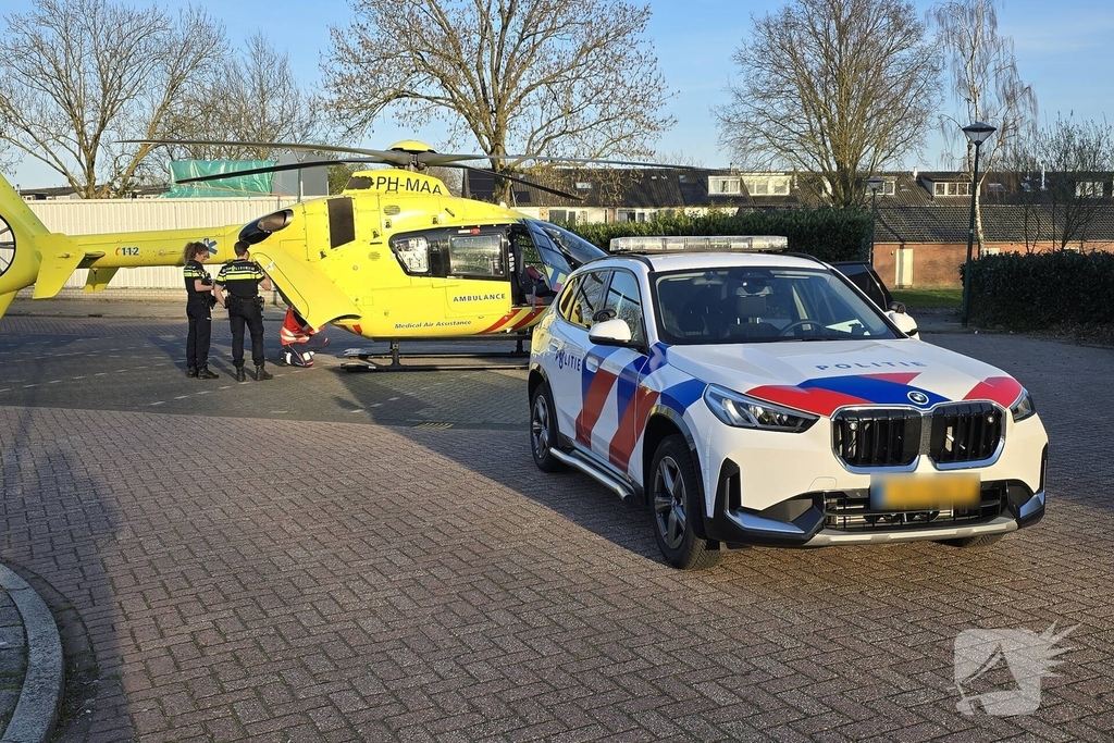 Traumahelikopter ingezet voor incident