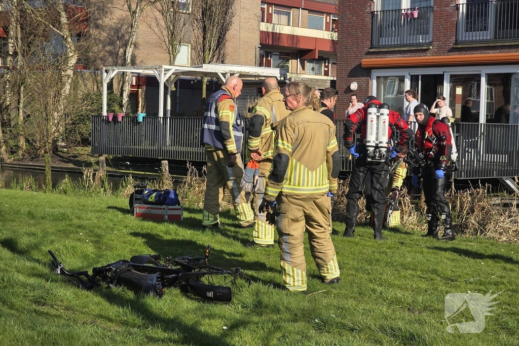 Fatbike geborgen na melding persoon te water