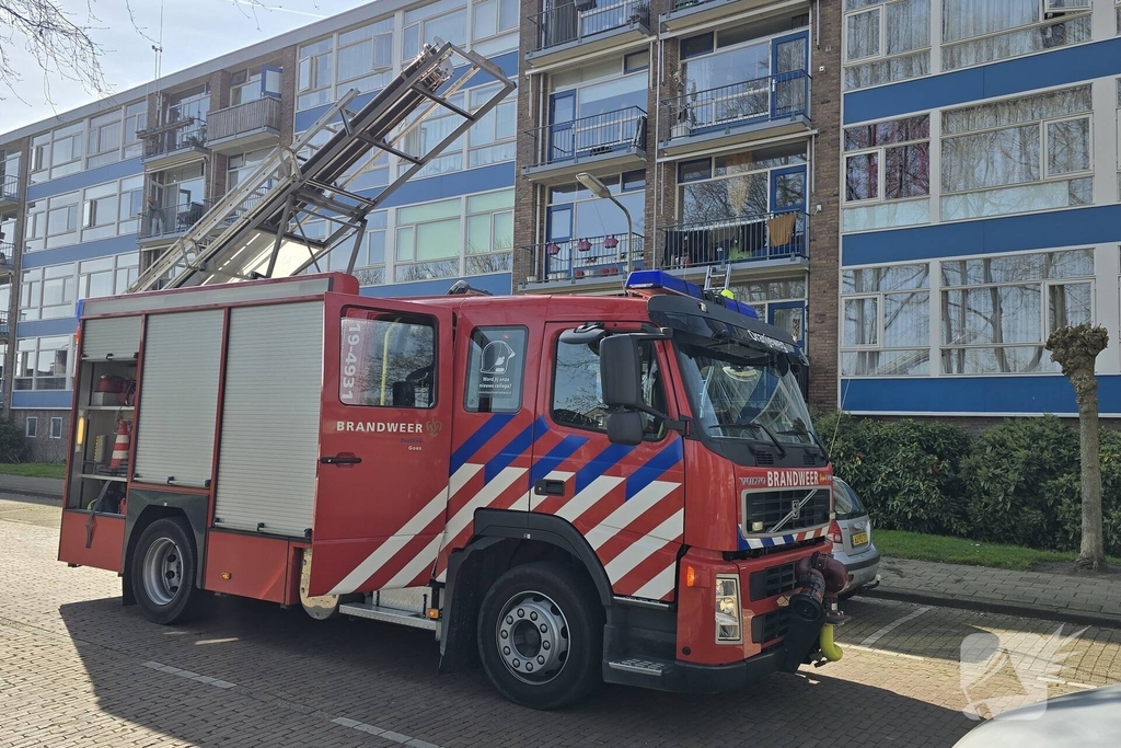 Balkonbrand in woning geblust