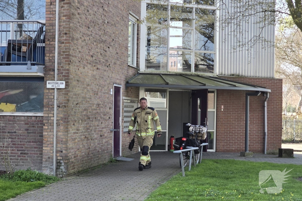 Balkonbrand in woning geblust