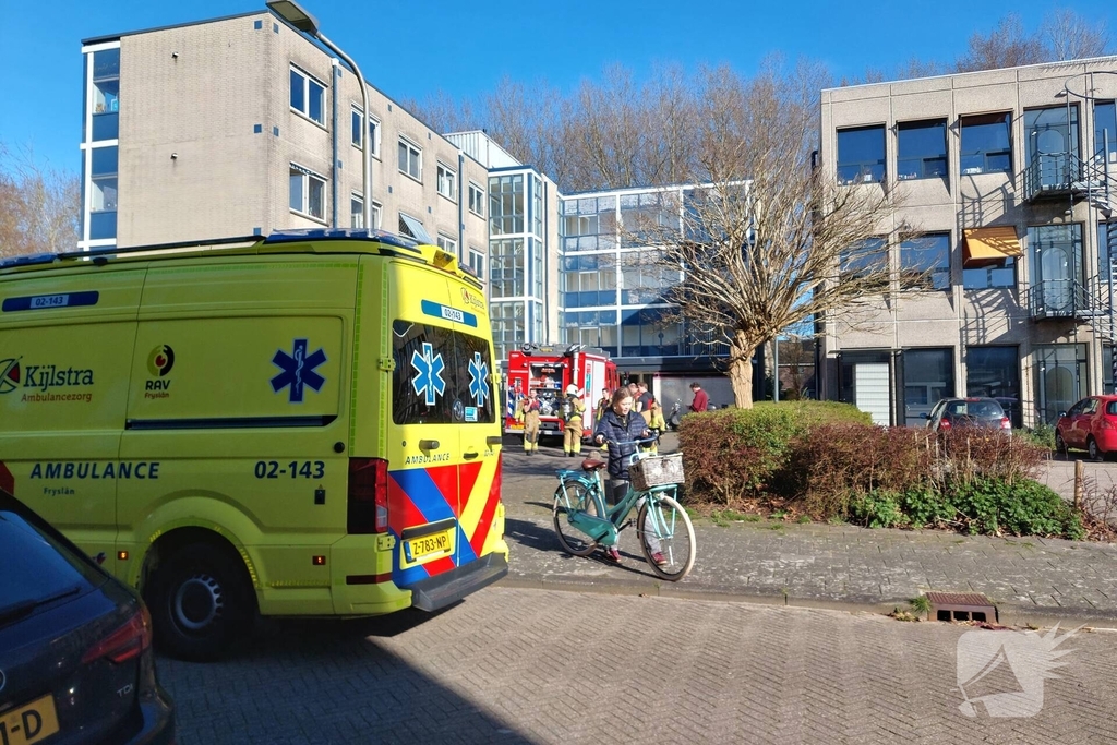 Woningbrand leidt tot medische controle van vrouw