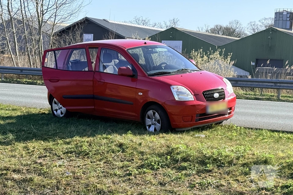 Ketting op weg zorgt voor lekke band
