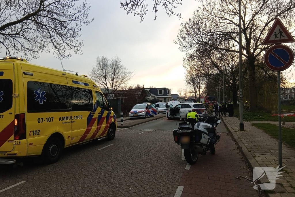 Scooterrijder onderuit tijdens achtervolging