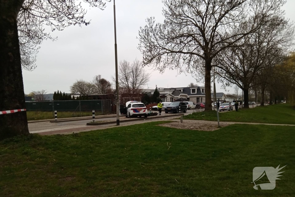 Scooterrijder onderuit tijdens achtervolging