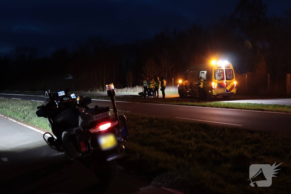 Motorrijder gewond bij ongeval