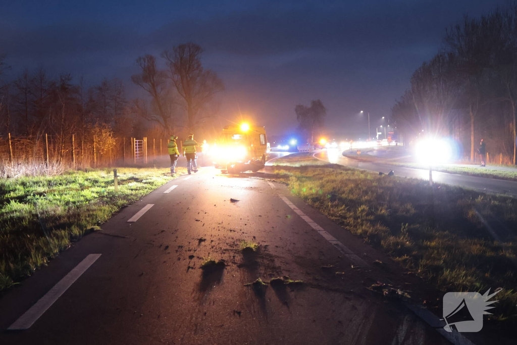 Motorrijder gewond bij ongeval