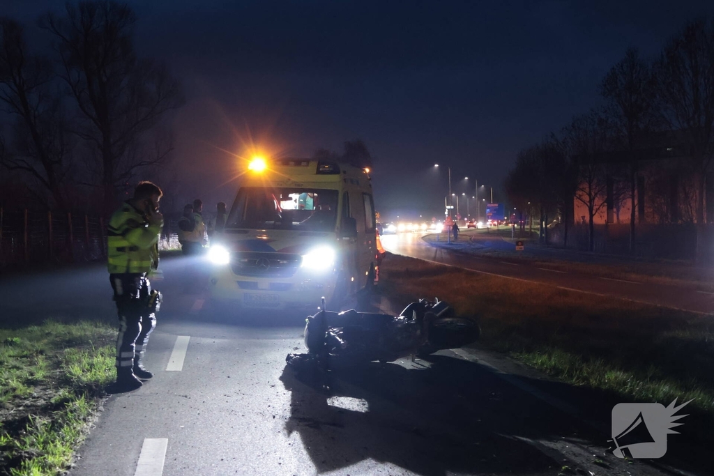 Motorrijder gewond bij ongeval