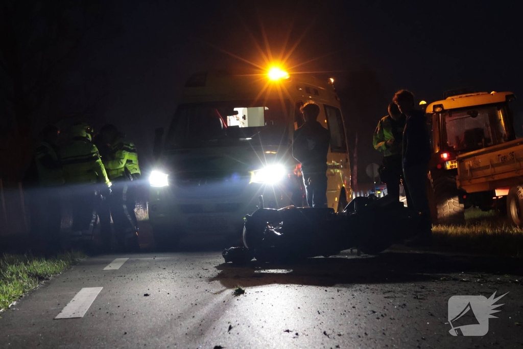 Motorrijder gewond bij ongeval
