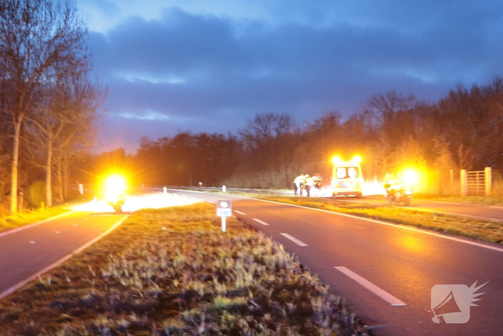 Motorrijder gewond bij ongeval