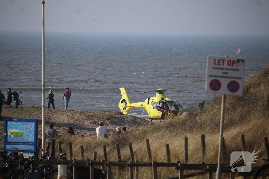 Hulpdiensten massaal ingezet voor incident op strand