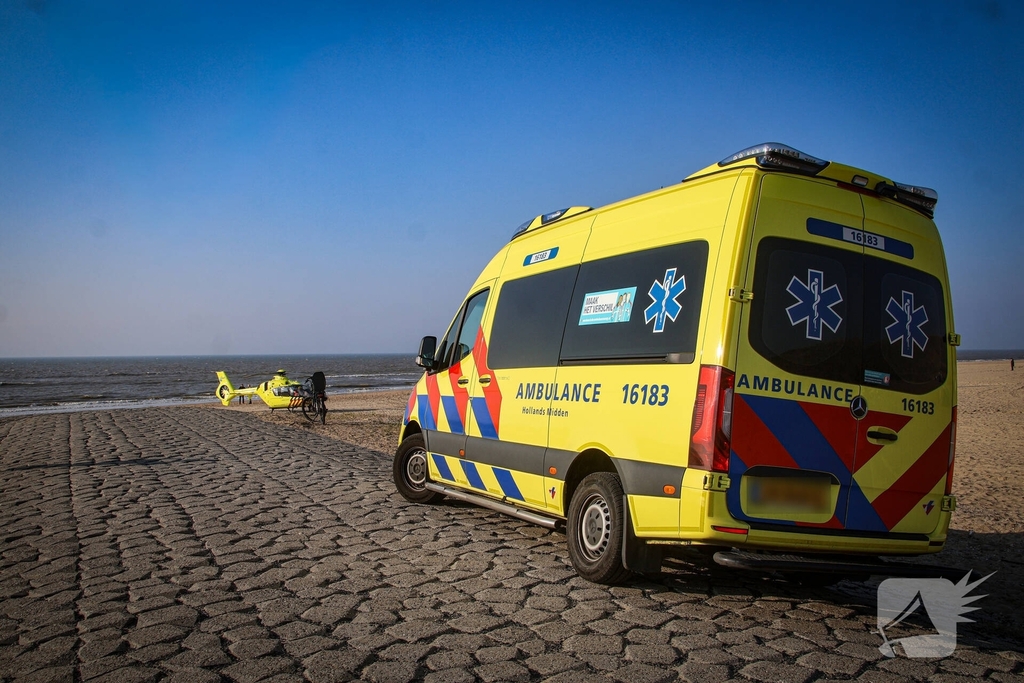 Hulpdiensten massaal ingezet voor incident op strand