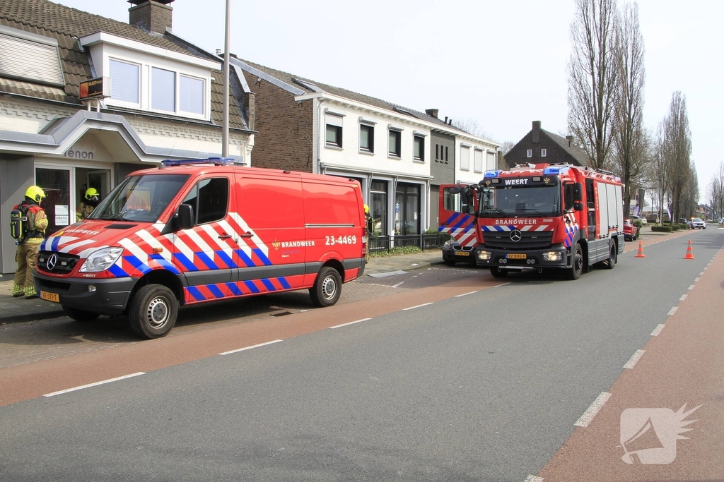 Gaslekkage leidt tot wegafsluiting