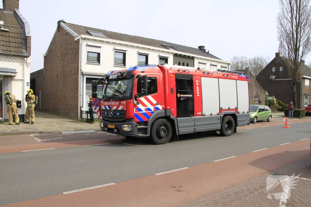 Gaslekkage leidt tot wegafsluiting