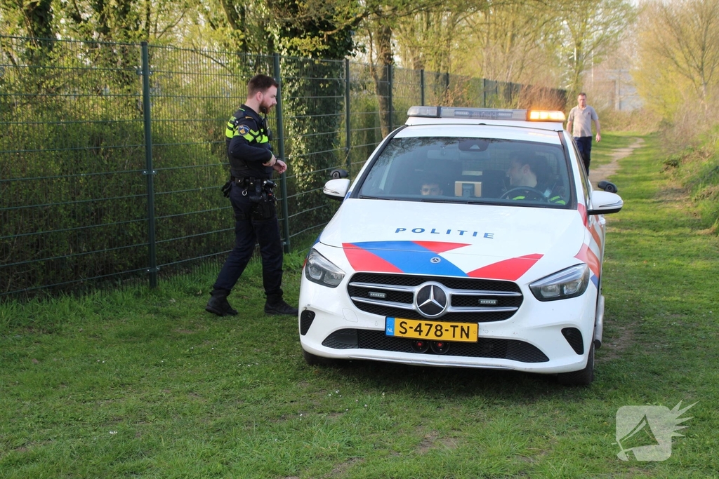 Brand verwoest riet langs het water