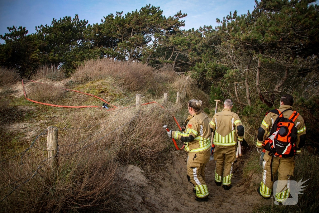 Brand in duingebied snel onder controle