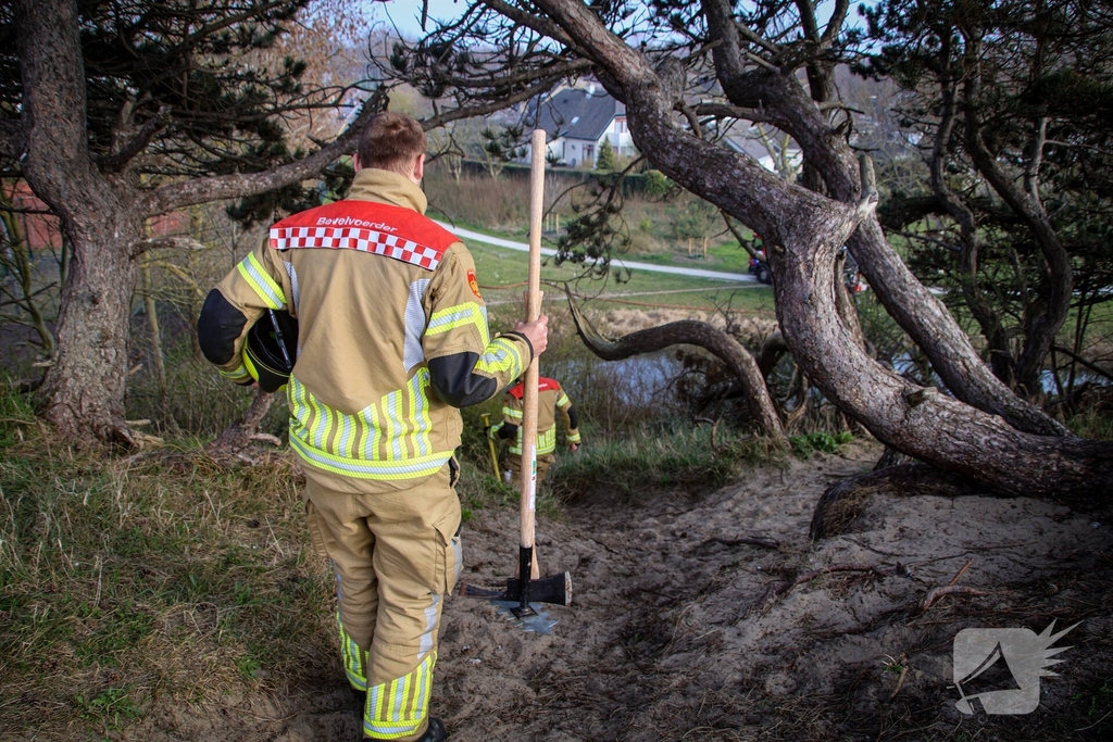 Brand in duingebied snel onder controle