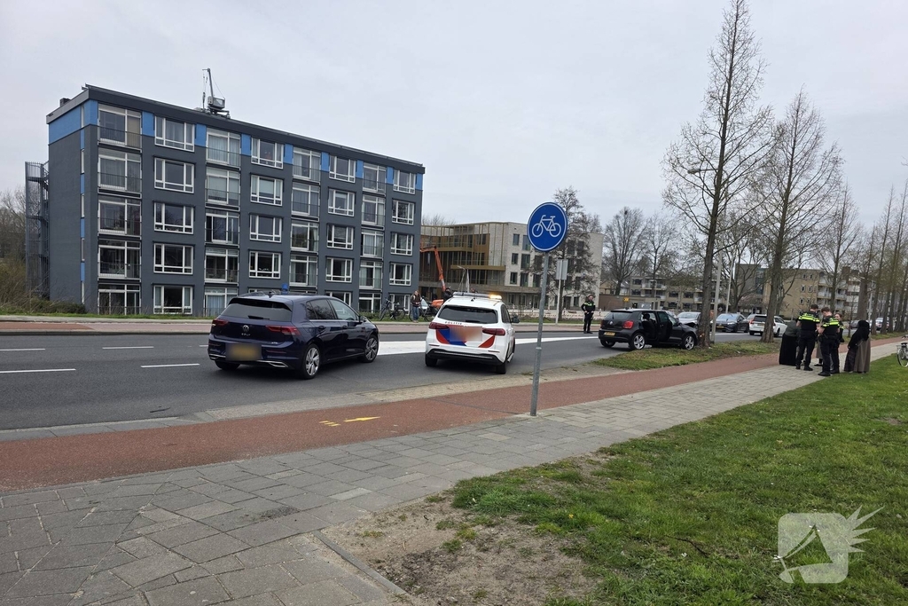 Auto komt tot stilstand tegen boom