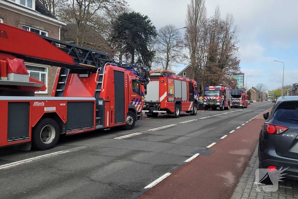 Woningbrand in leegstaand pand