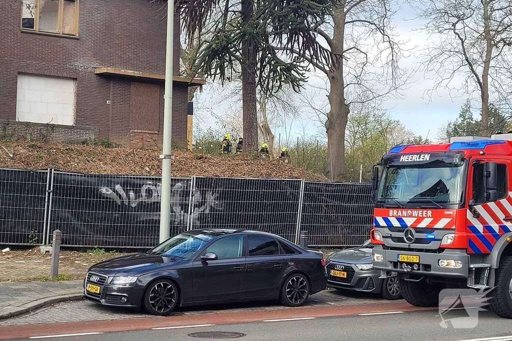 Woningbrand in leegstaand pand