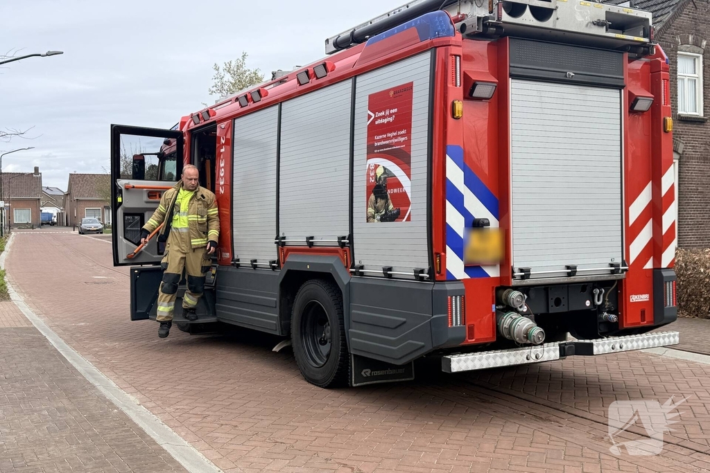 Gaslek in woning leidt tot brandweeractie