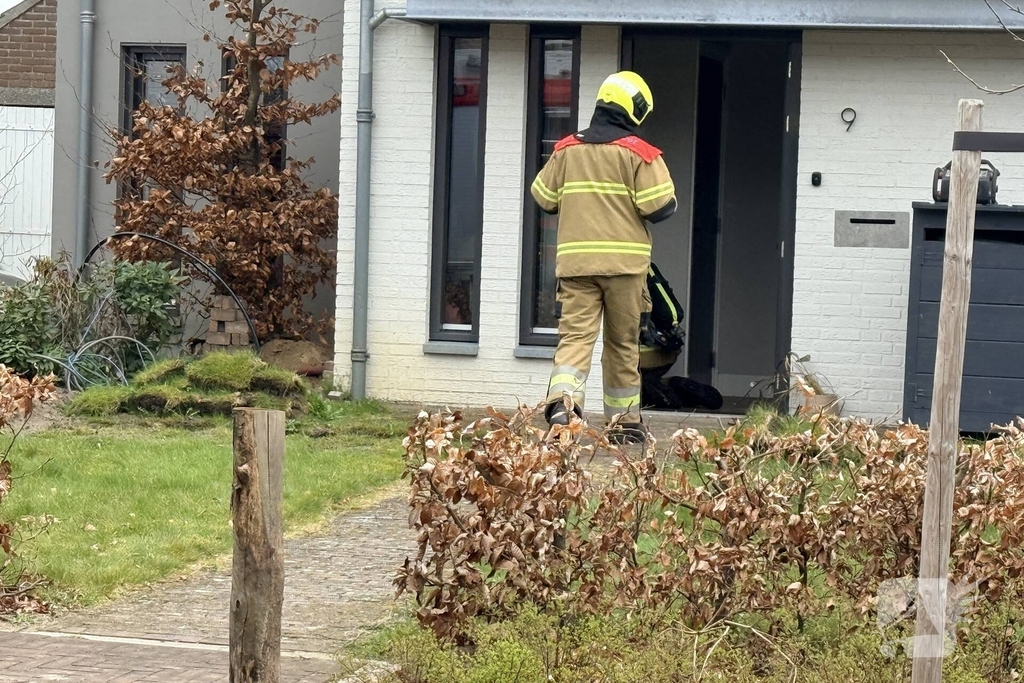 Gaslek in woning leidt tot brandweeractie