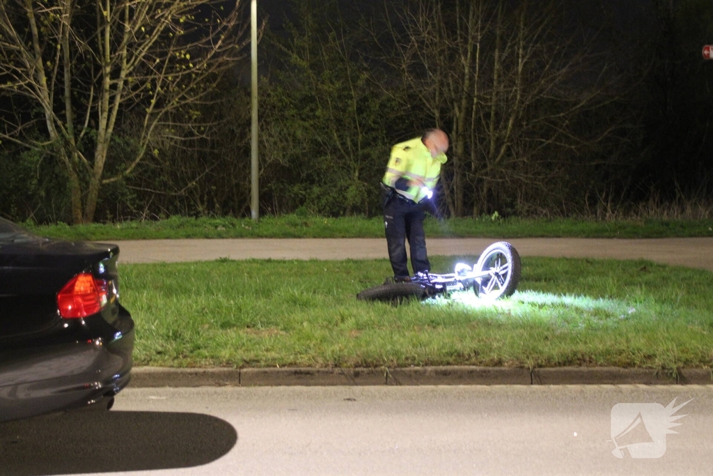 Zwaar ongeval tussen auto en fatbike