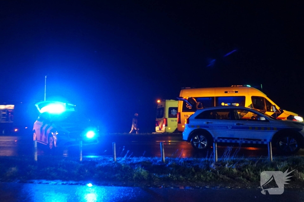 Ernstig ongeval met drie voertuigen