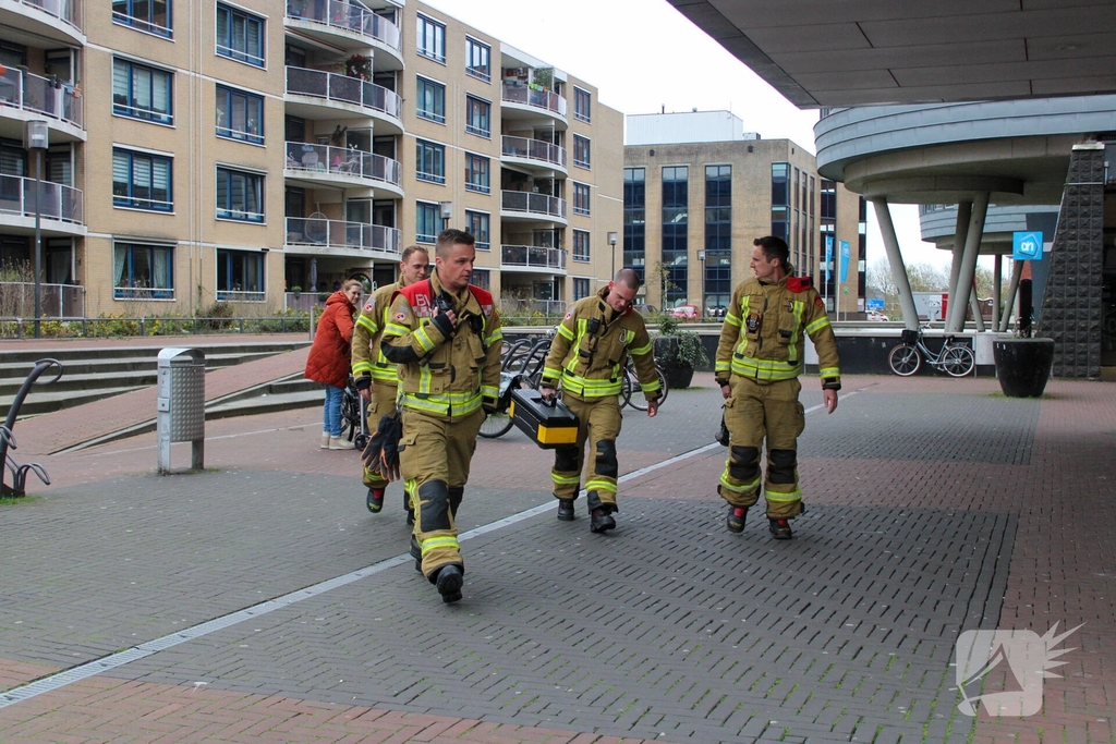 Brandweer knipt slot van fiets