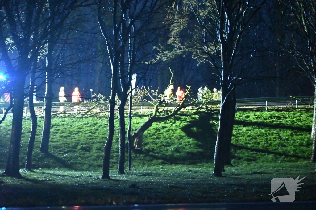 Verkeershinder door stormschade