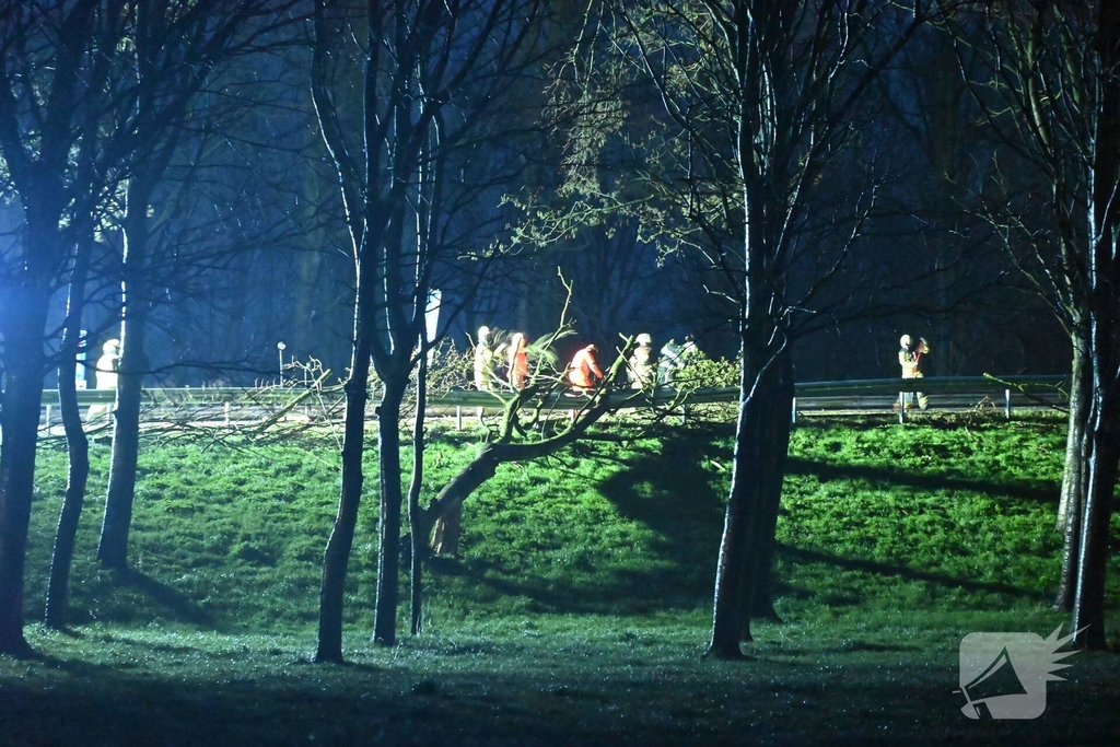 Verkeershinder door stormschade