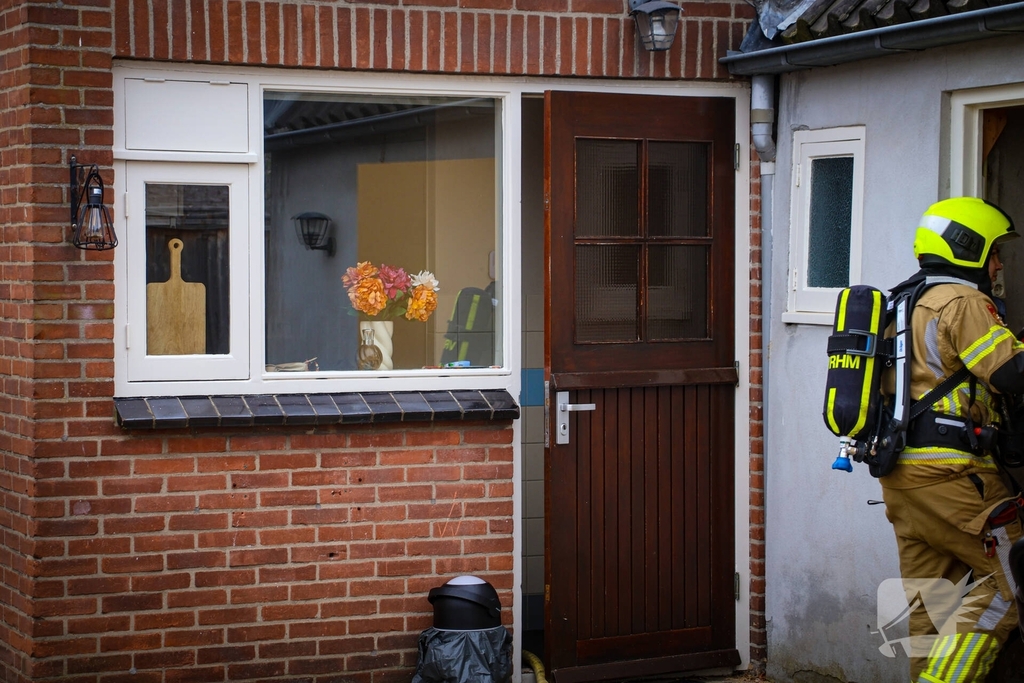 Woningbrand snel geblust door brandweer