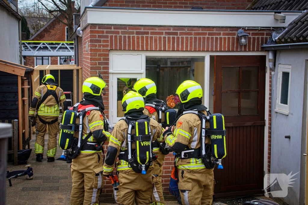 Woningbrand snel geblust door brandweer