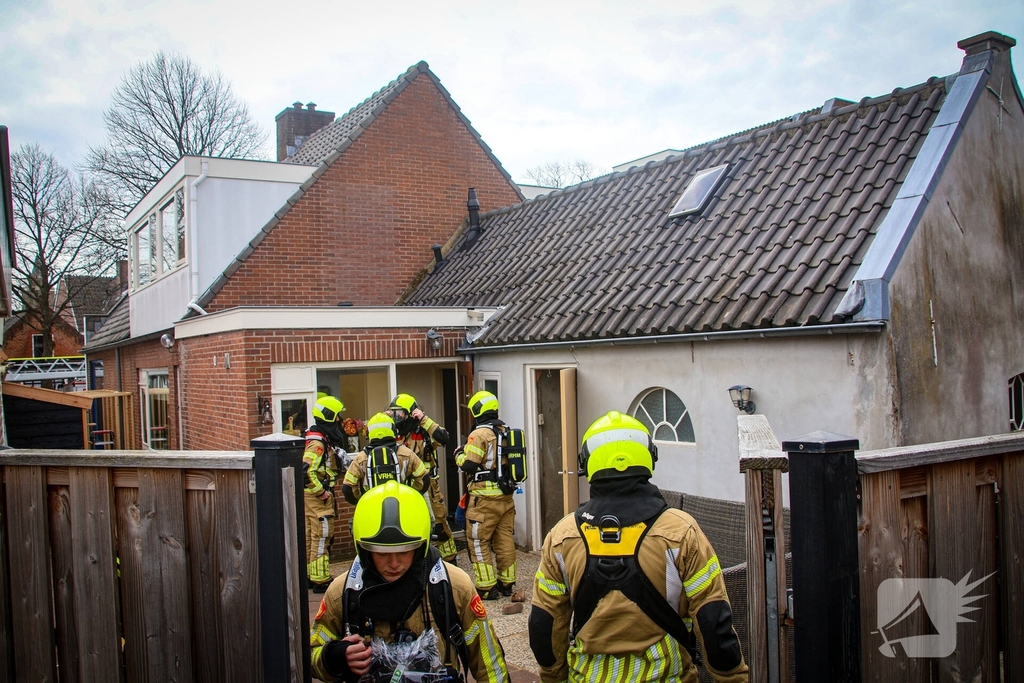 Woningbrand snel geblust door brandweer
