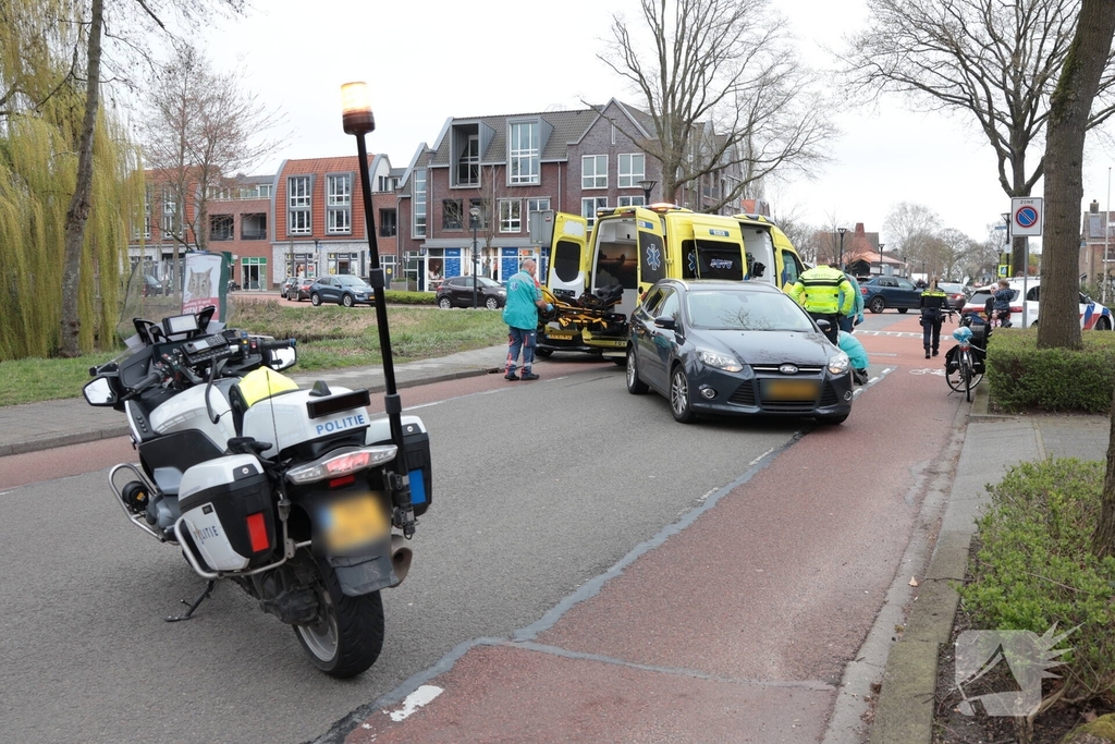 Ongeval tussen auto en fietser