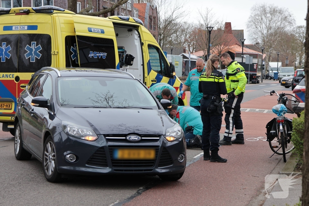 Ongeval tussen auto en fietser