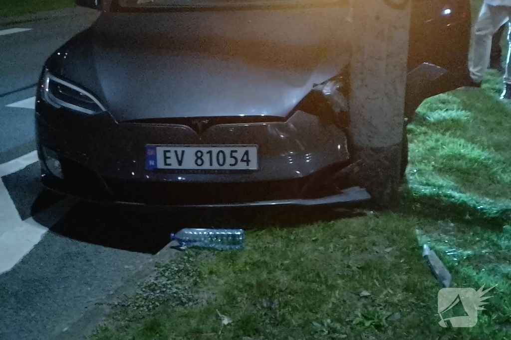 Controle na ongeval met Noorse auto