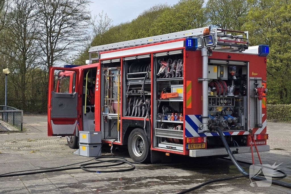 Brand in leegstaand pand moeilijk te bereiken