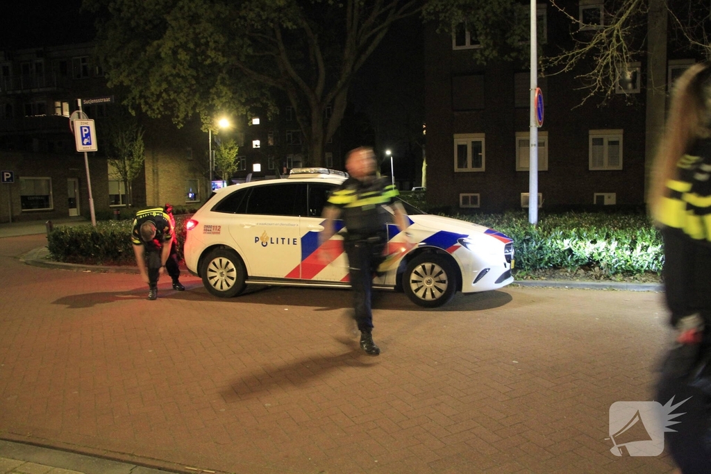 Buitenbrand in container geblust door buurtbewoners