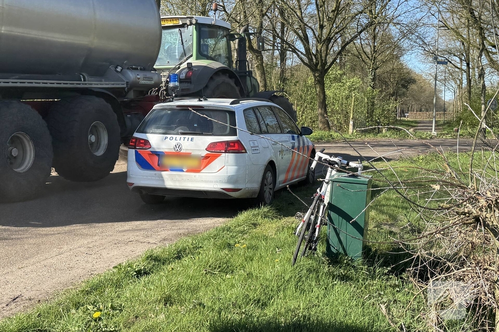 Wielrenner gewond bij eenzijdig ongeval