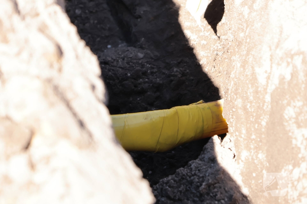 Gaslekkage tijdens graafwerkzaamheden