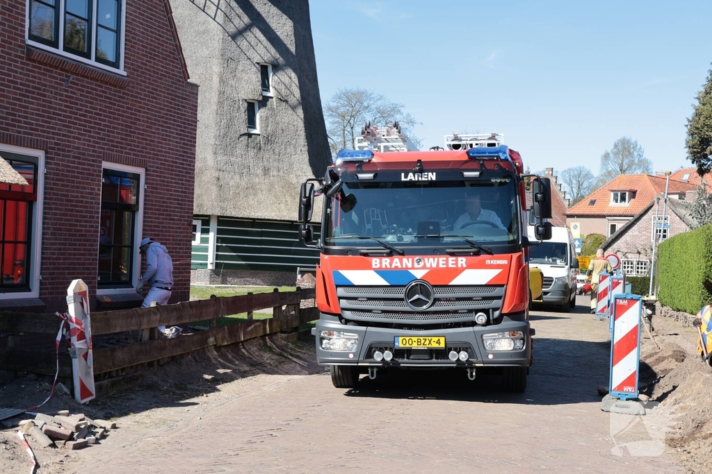 Gaslekkage tijdens graafwerkzaamheden