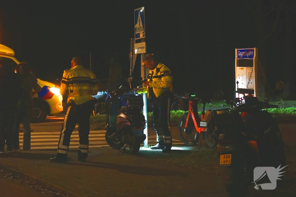 Scooterrijder in botsing met auto